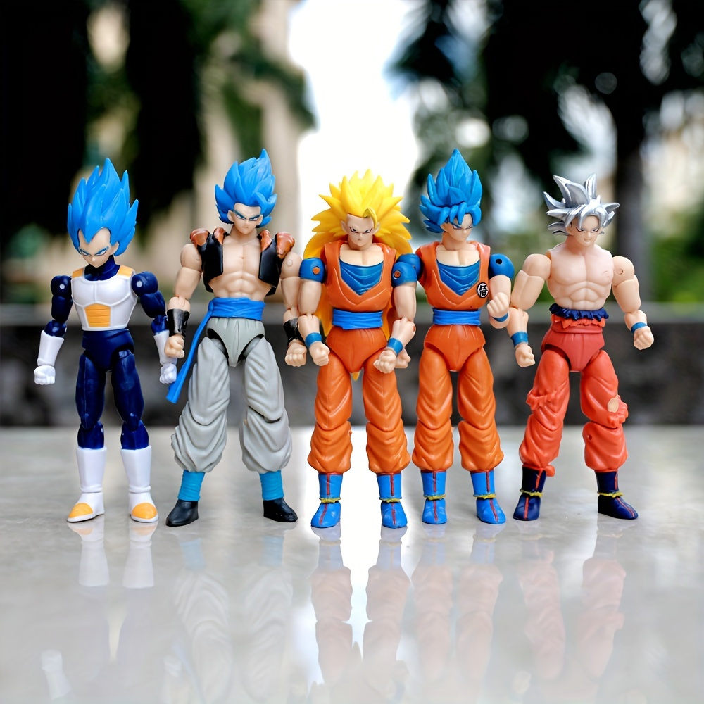 Anime DB Super Super Saiyan Blue Gogeta SHF Action PVC Collection Model Toy  Anime Figure Toy Birthday Gifts 6.3 Inch