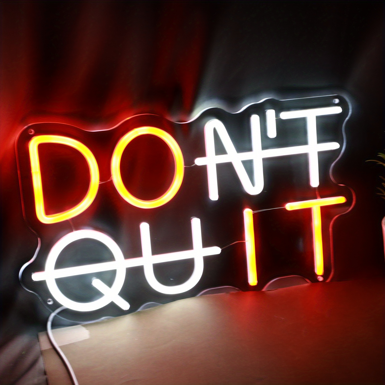 Dont Quit Led Neon Sign Wall Decor Usb Powered Switch Led Neon Lights
