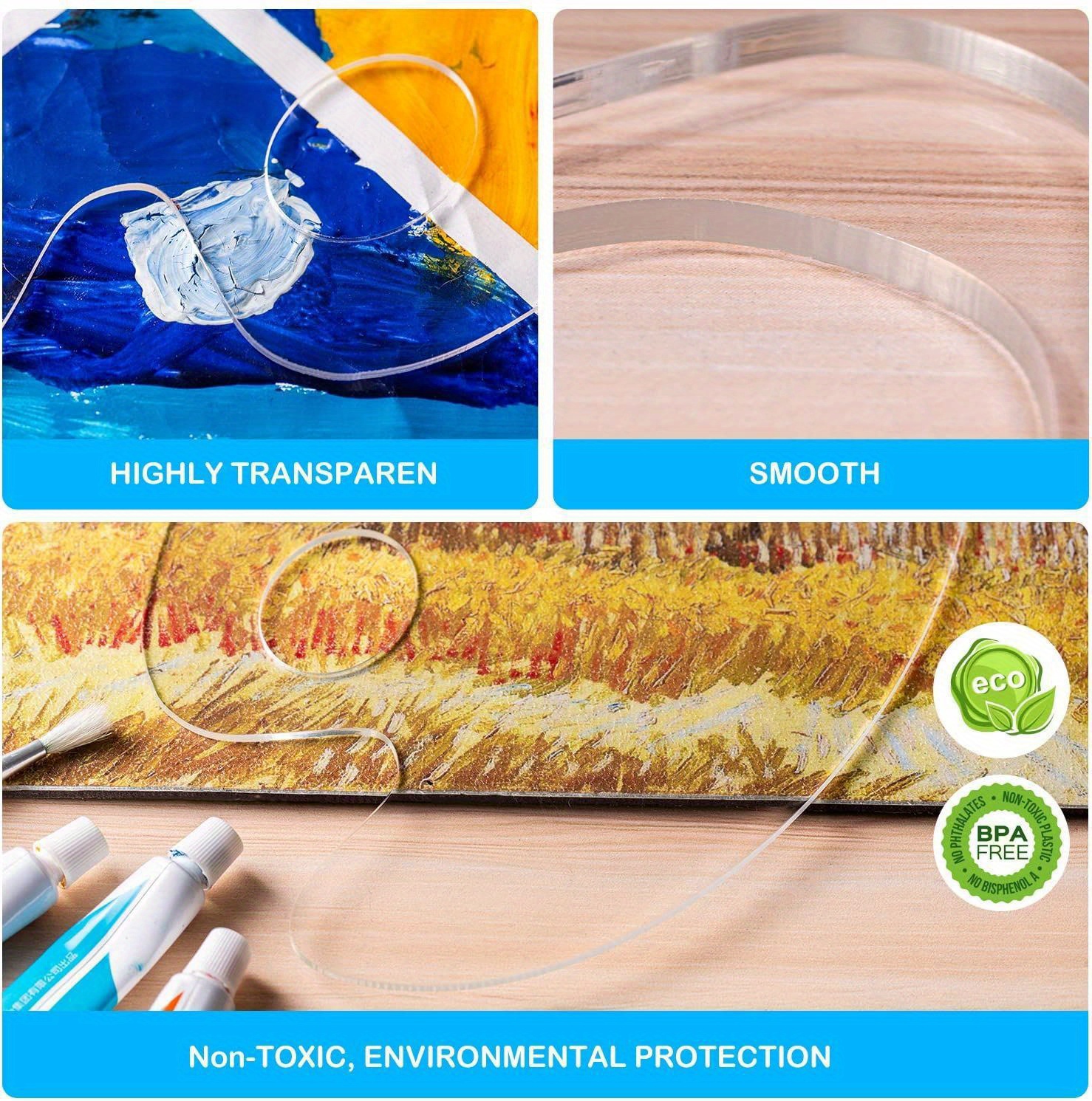 Palette Paper Film Acrylic Transparent Color Palette Oil Temu