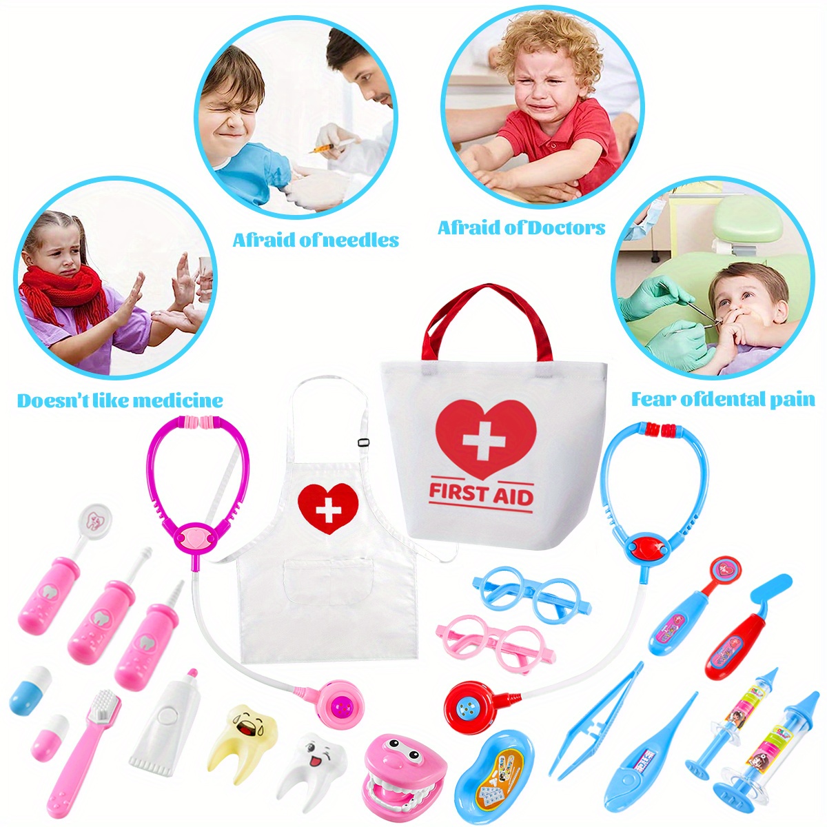 Kit De Docteur Pour Enfants Kit De Jouets De Simulation De - Temu Canada