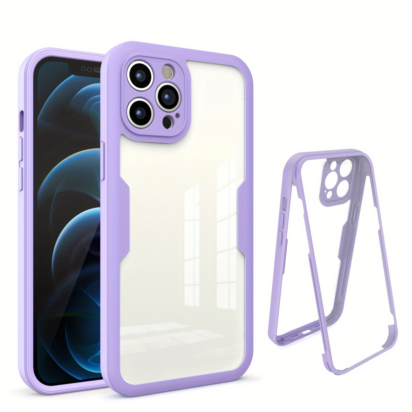 Double-sided 360 Full Body Dual Layers Phone Cases For Iphone 15 Pro Plus  Ultra/pro Max Dual Layer Phone Cover - Temu