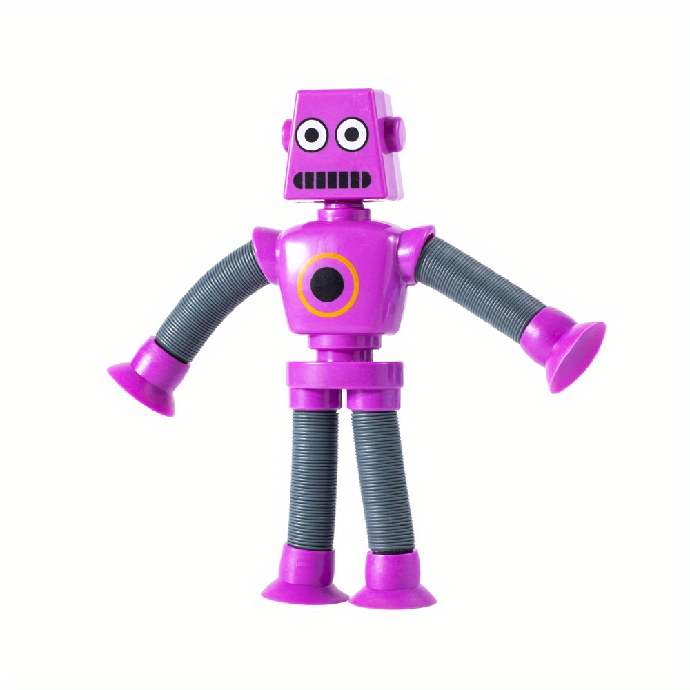 Variété Robot Drôle Tube Télescopique Jouet Éducatif Jouet Dessin Animé  Ventouse Parent-enfant Interactif Décompression Jouet - Temu France