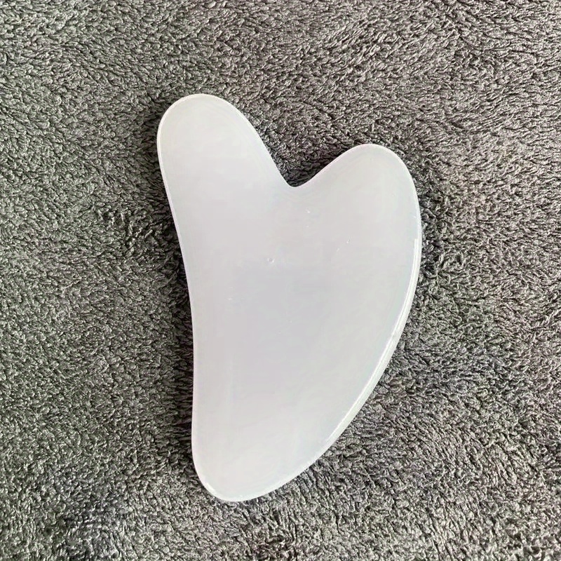 1pc heart-shaped scraping massage tool - perfect for facial and eye massage, - smooth scraping board for relaxing facial and body care.