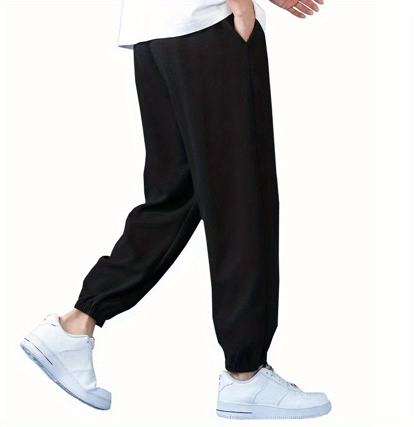 Plus Size Men's Solid Joggers Fashion Solid Pants Fall Winter, Men's  Clothing