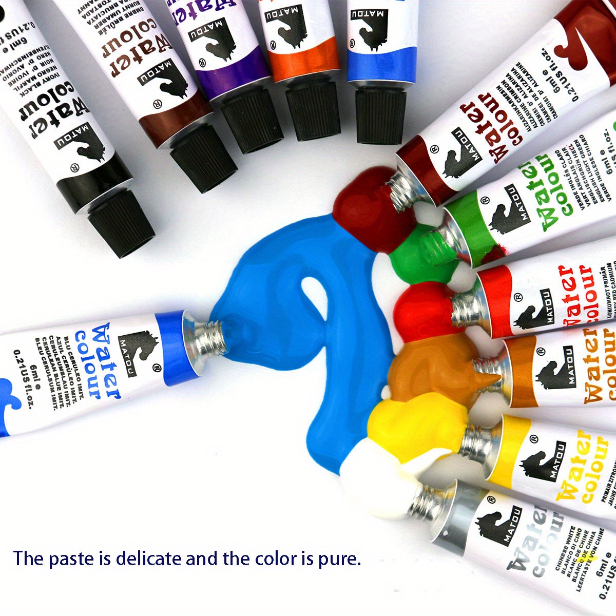 12 Colors Pigment Set Acrylic Gouache Watercolor Glass Temu
