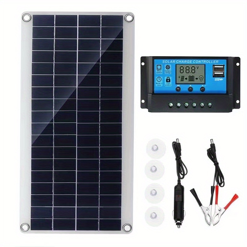 1 Paquete Kit Panel Solar 5v 12v Carga Batería Módulo - Temu Chile