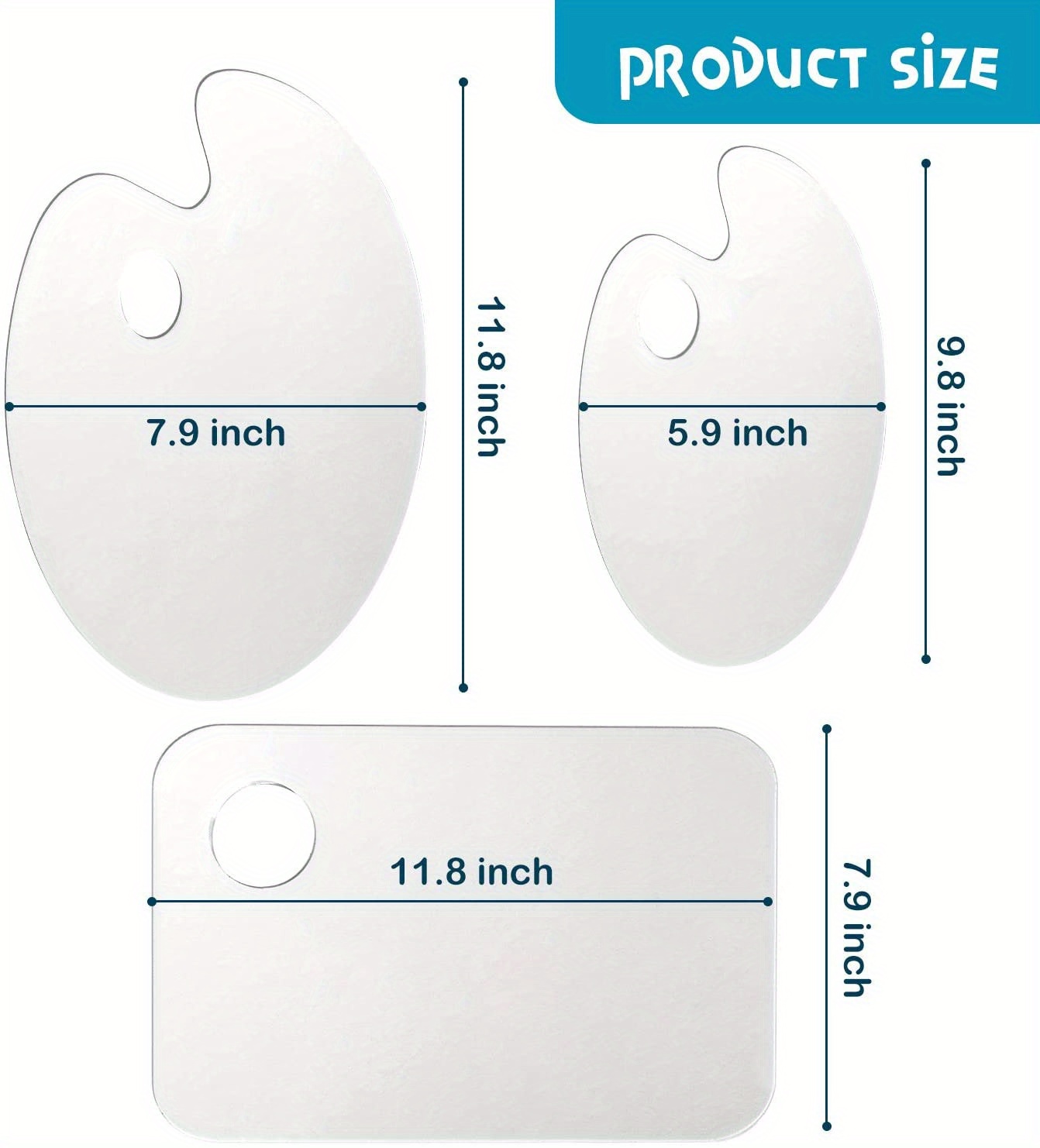 Palette Paper Film Acrylic Transparent Color Palette Oil Temu