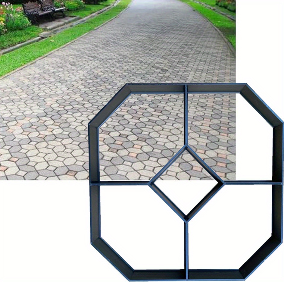 庭の歩道のためのDIY金型手動舗装セメントレンガ石道路コンクリート金型パスメーカー再利用可能手動で舗装 - 27
