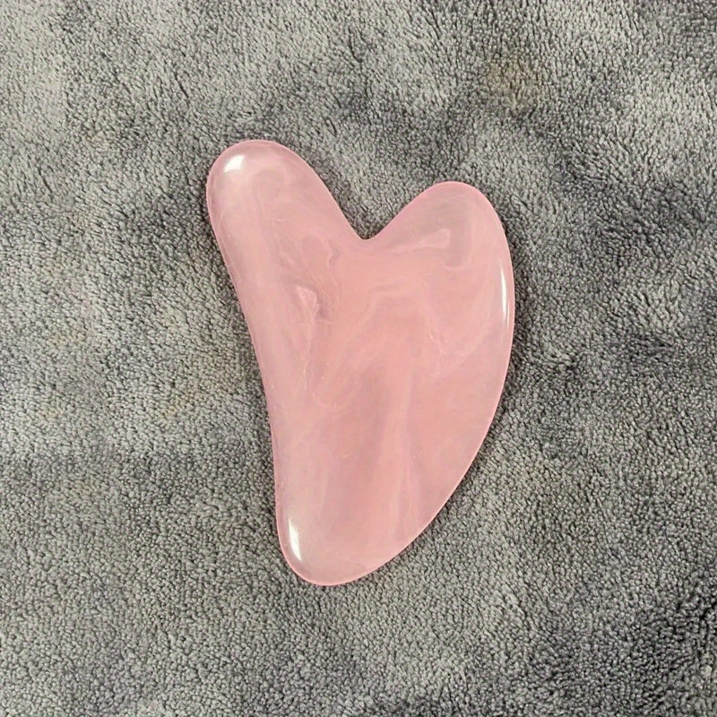 1pc heart-shaped scraping massage tool - perfect for facial and eye massage, - smooth scraping board for relaxing facial and body care.