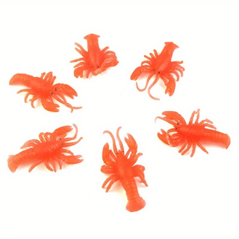 1pc 5 10pcs Tpr Soft Rubber Lobster Toy Bath Play Water Toy Mini