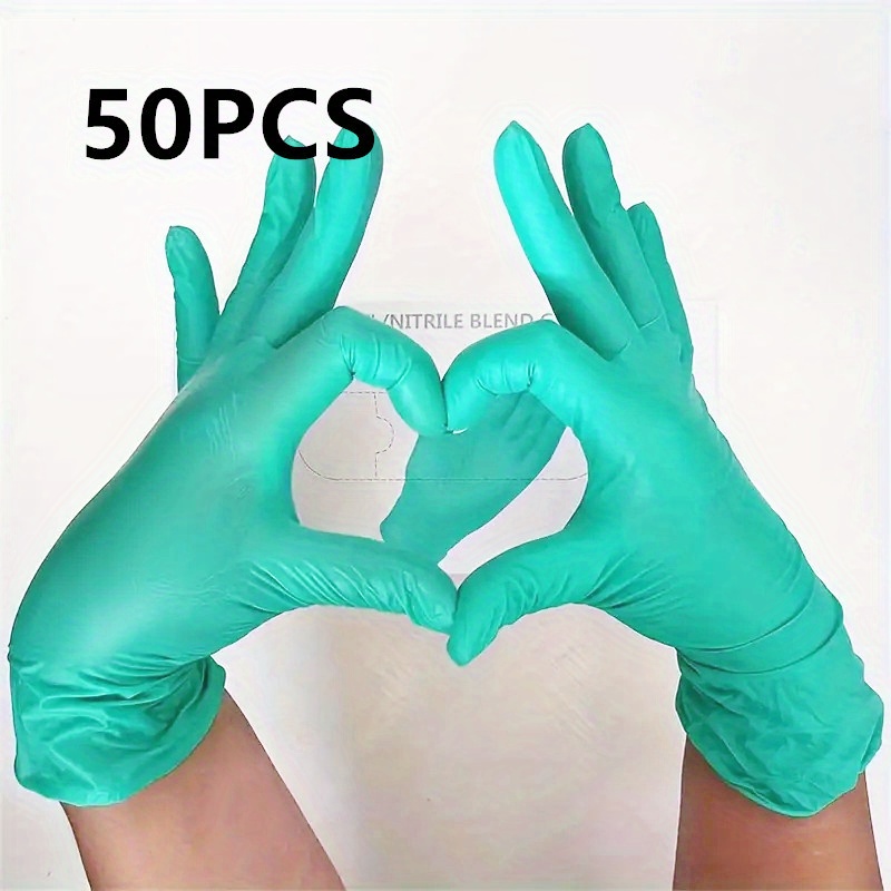 10Pcs Disposable PVC Gloves Latex Cleaning Lab Nitrile Gloves