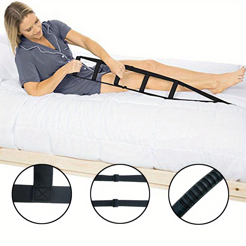 Wake Up Aid Bed Ladder Moving Assist Belt Hoist Gait Belt Walker Framing  Tools Twin Floor Bed Frame Pull Up Straps Kit Bed Pull Up Belt Bed Support  Belt Black Elderly 