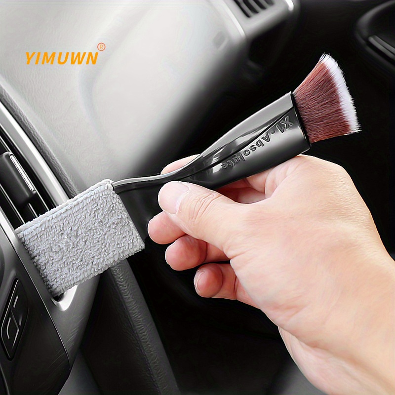 1X Car Cleaning Accessories Auto Air Conditioner Vent Blinds Brush Cloth  Cleaner 