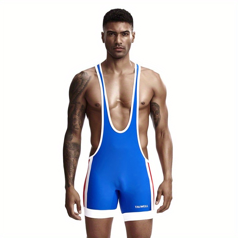 2024 Men Powerlift Suspenders Suit Wrestling Singlets Skinsuit Bodysuit  Swimwear Gym Sport Fitness Clothing Run Speedsuit Tights - AliExpress