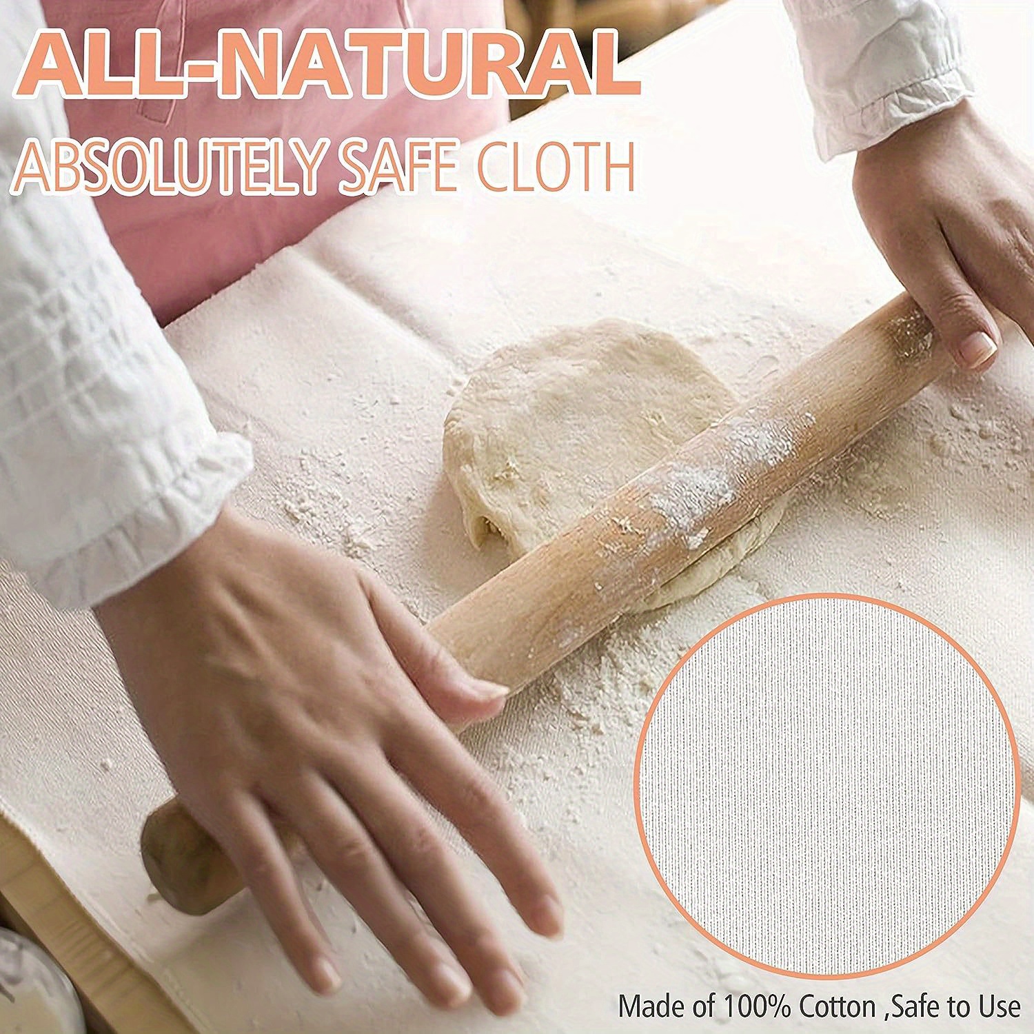 4 Sizes Cotton Fabric Dough Clouth Proofing Baking Mat Fermented