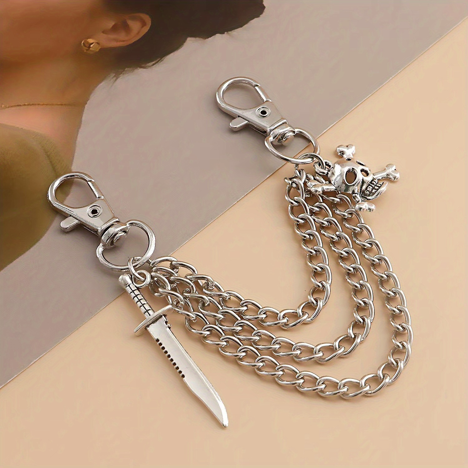 Fashion Cool Style Silver Chains For Boots Shoe Decoration - Temu