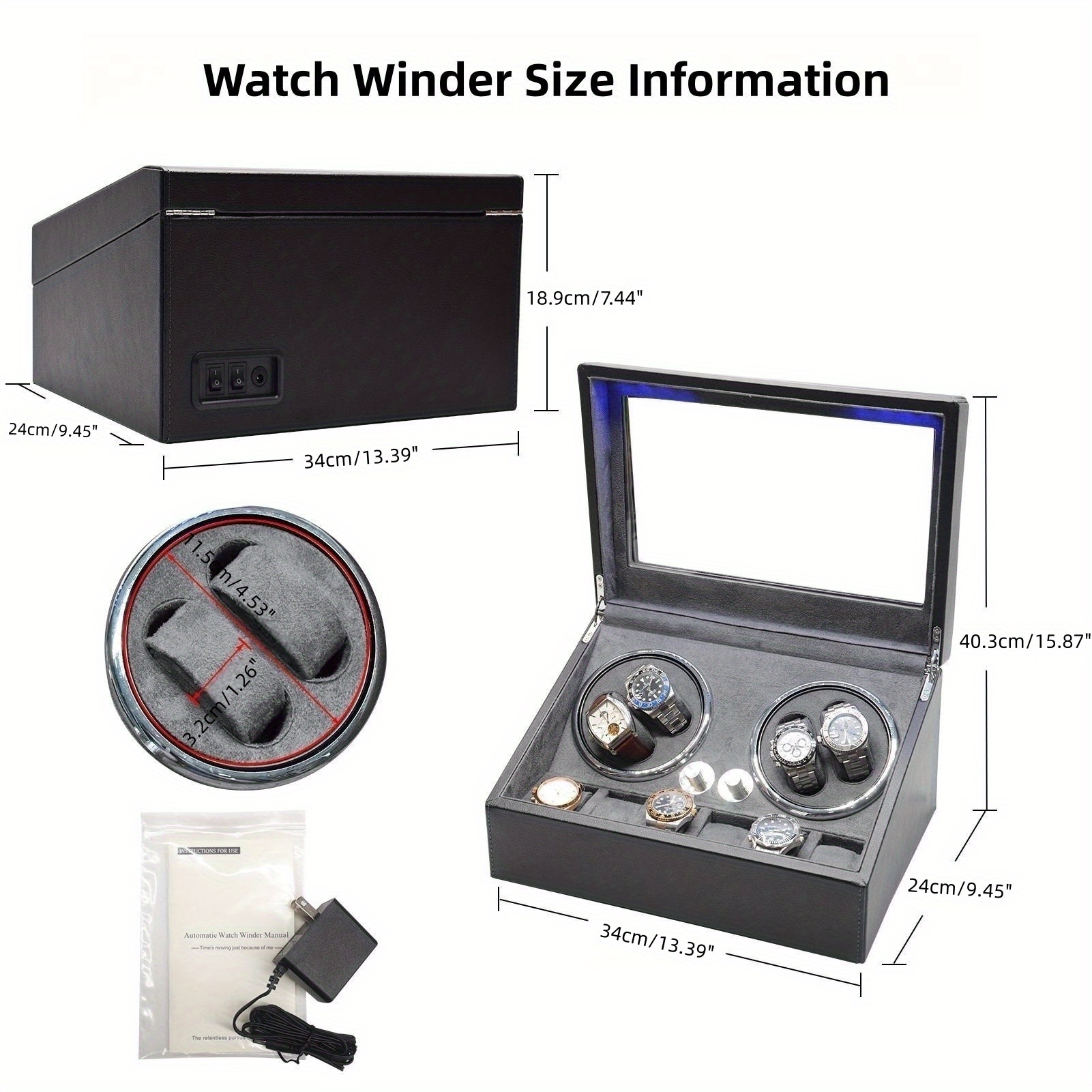 Manual on sale watch winder