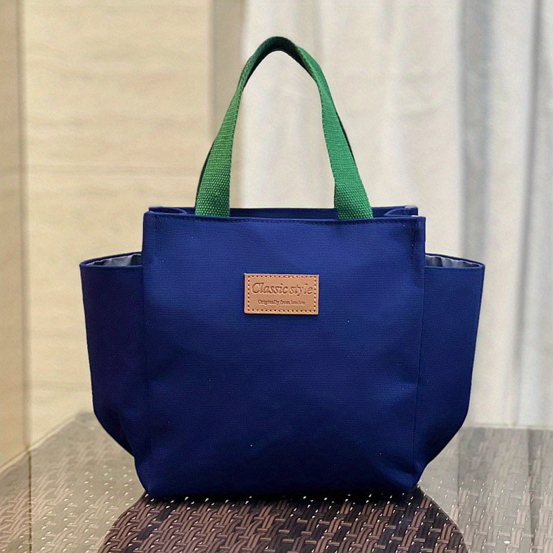 Borsa Tote Semplice In Tela Borsa Pranzo Casual Ufficio E - Temu Italy