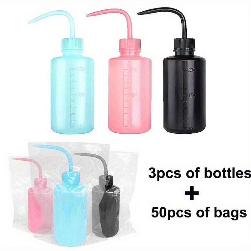 3pcs Plastic Squirt Bottles For Liquidss Plastic Plastic Water