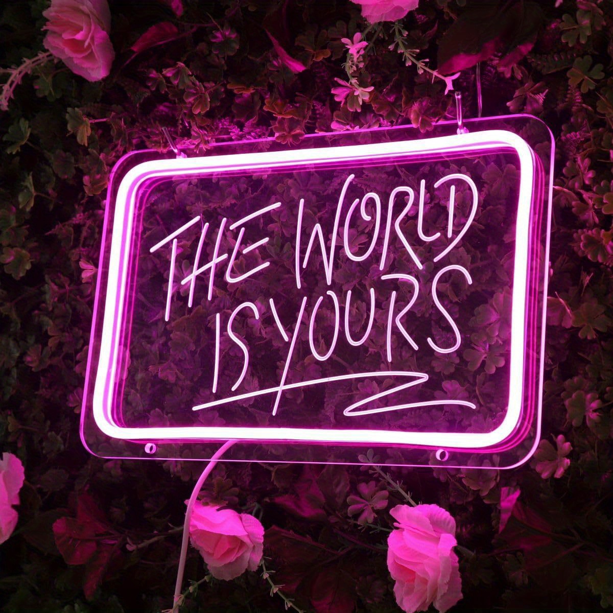 The World is Yours Neon Sign