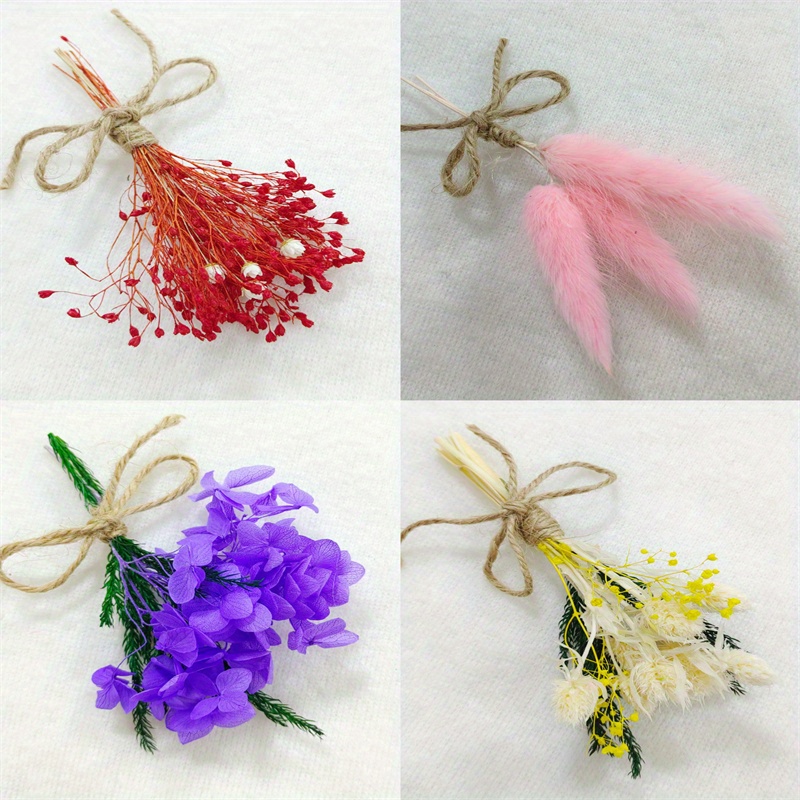 30Pcs Dried Flower Mini Daisies Floral Bouquet Wedding DIY Decor Party Sale  2021