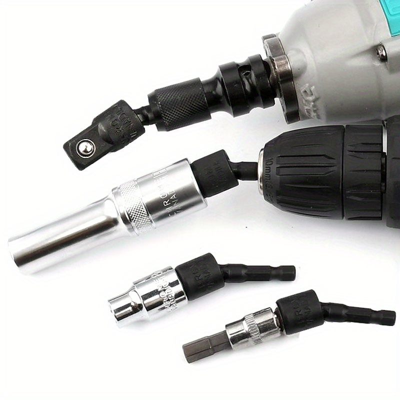 Power Drill Sockets Adapter Sets Angle Drill Adapter Chuck - Temu