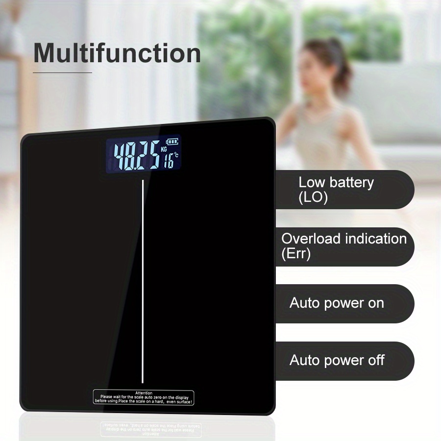 Etekcity Smart Scale for Body Weight and Fat, Digital Bathroom Black