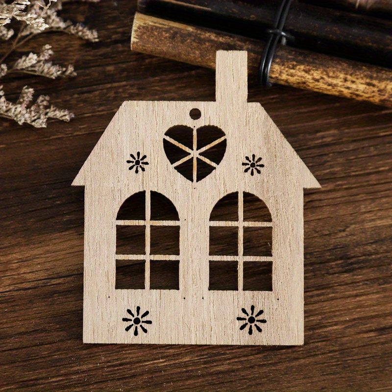 Rope Diy Handmade Wooden House Crafts Home Accessories - Temu