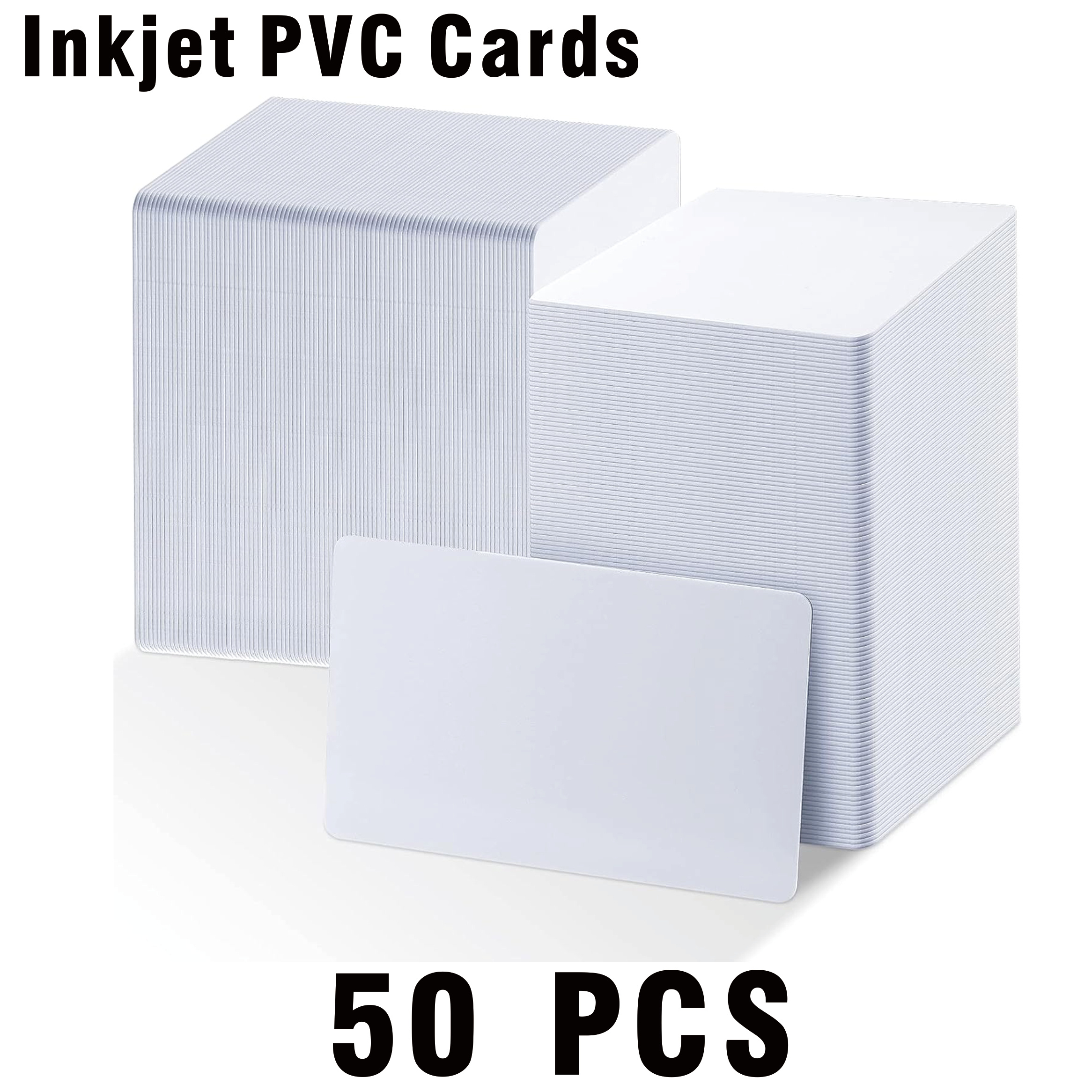 Blank white cards without printing