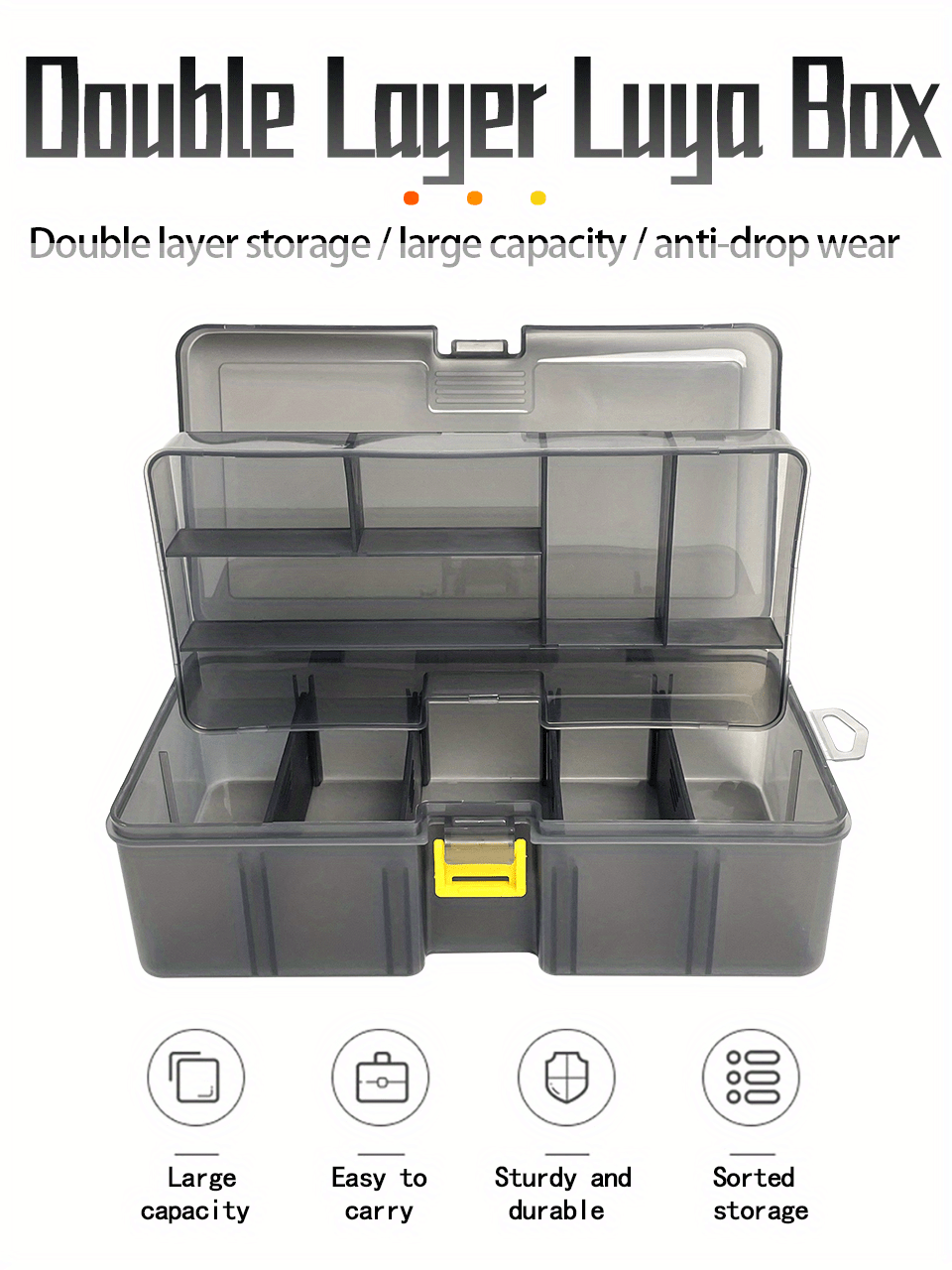 Fishing Accessory Box Double, Box Fishing Double Layer