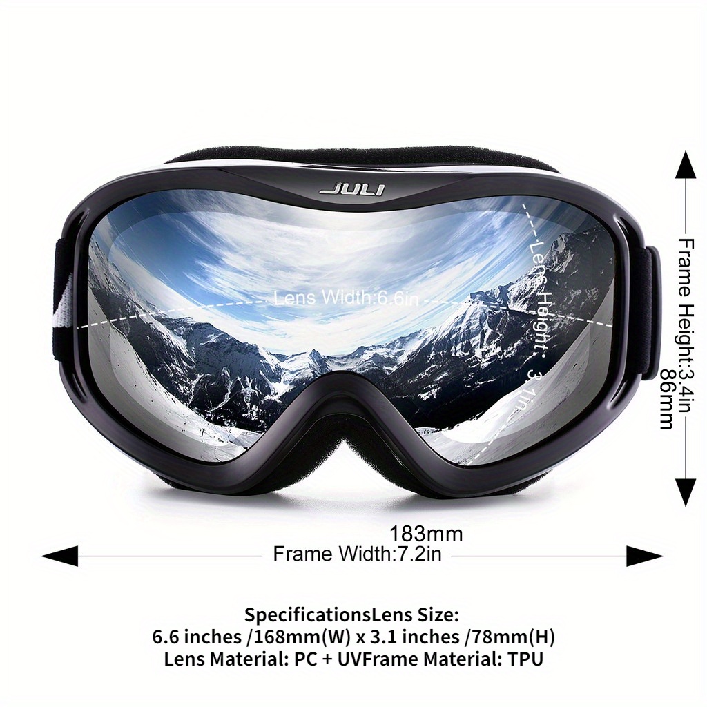 Maxjuli Ski Snow Goggles For Men Women Snowboard Goggles Temu