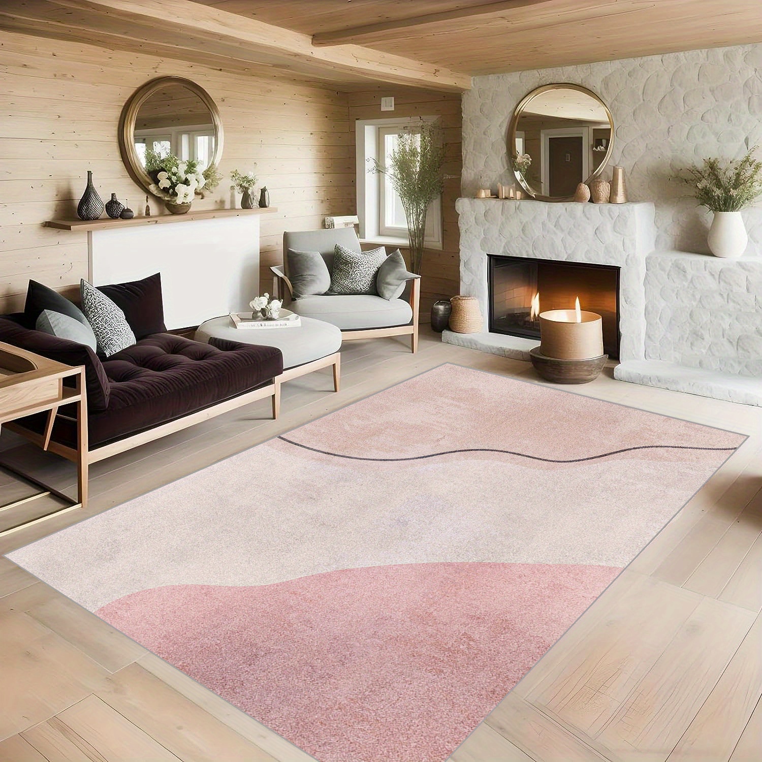 Light Pink Carpet, Blush Pink Rug