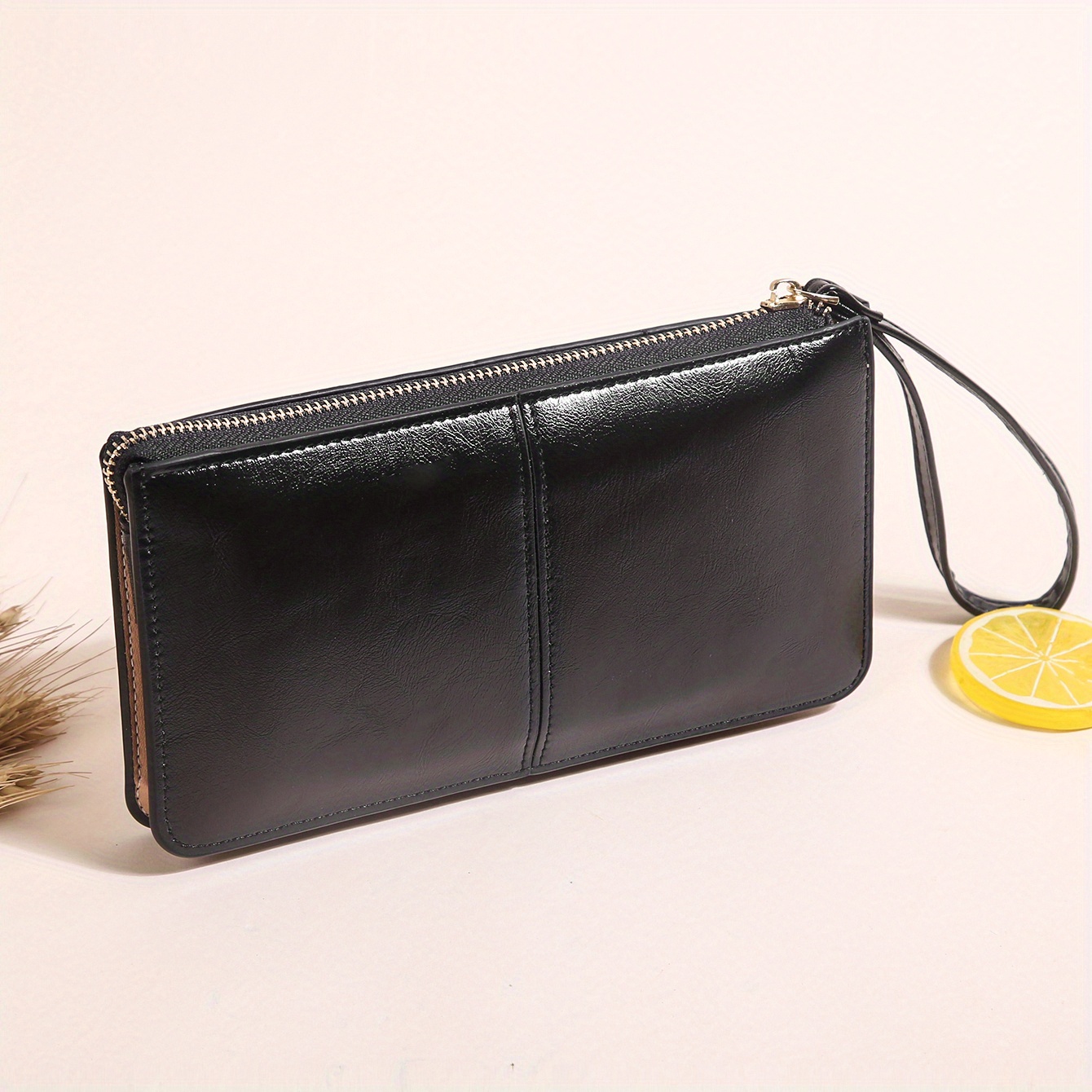 Coin Purse - Black Classic Leather