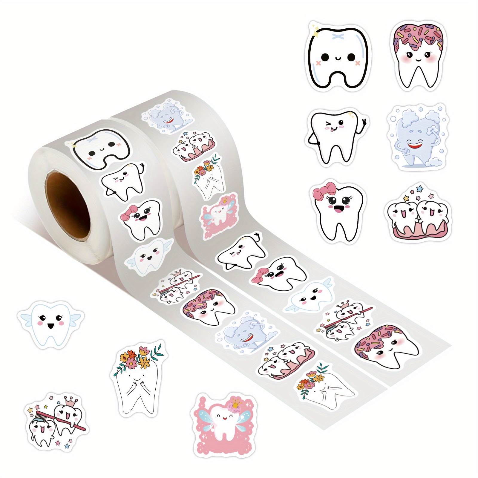 tooth stickers roll dental stickers tooth fairy stickers - Temu Philippines