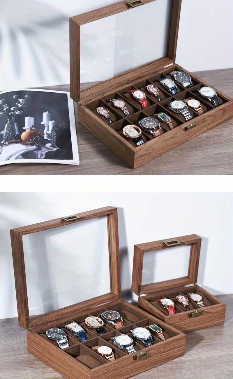 Scatola regalo per orologi di lusso per uomo, porta orologi piccolo, cassa  per orologi in legno