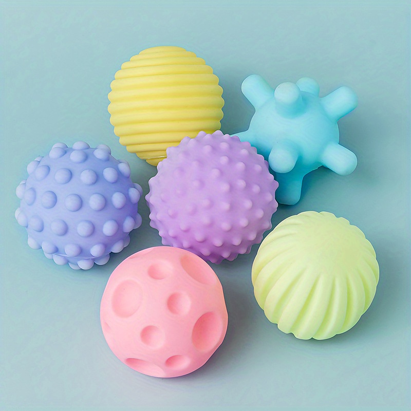 Baby Toys Soft Glue Hand Grab Ball Manhattan Tactile Sensory - Temu