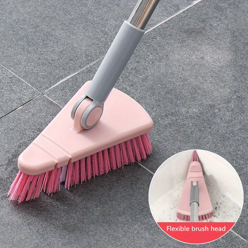 1pc Bathroom Floor Brush, 88.5cm/34.8inch, Rotating Scrub Brush