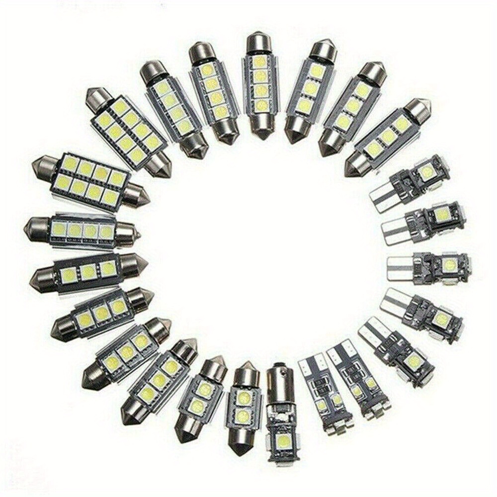 2x Car Festoon C5W 3030 LED Bulb 28mm 31mm 36mm 39mm 41mm 44mm