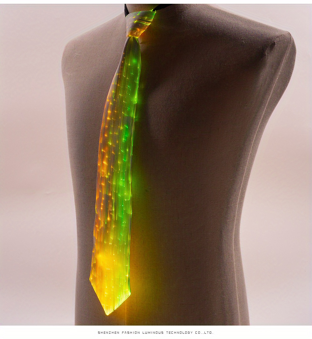 Led Necktie Adjustable Light Tie Novelty Necktie Party - Temu