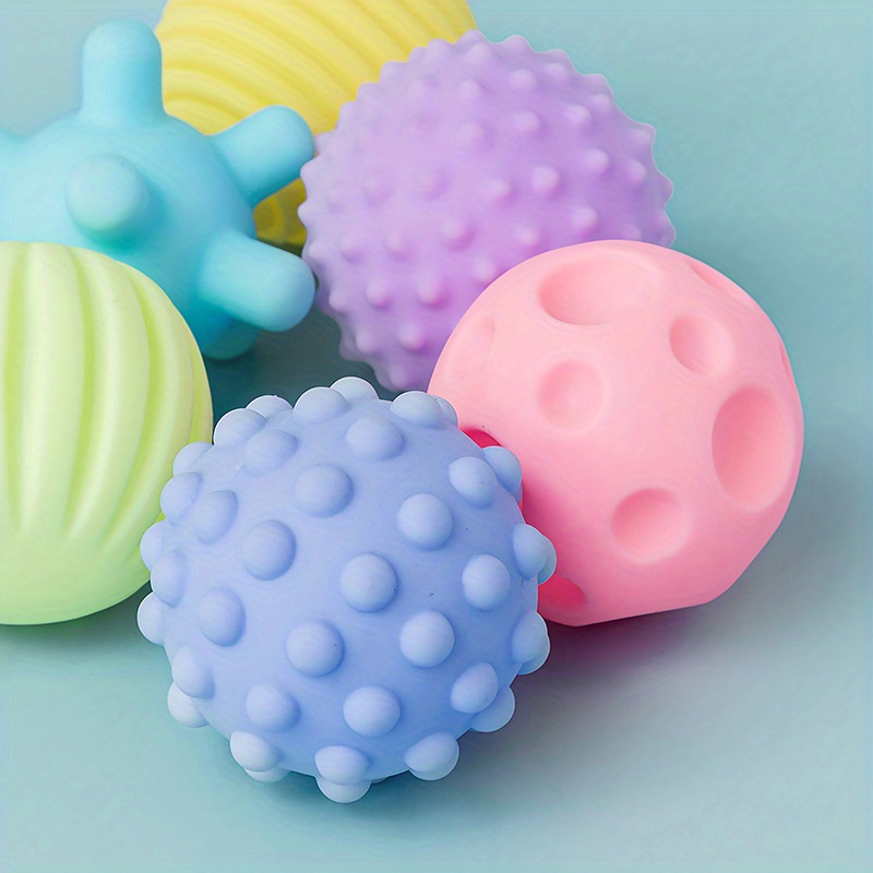 Baby Toys Soft Glue Hand Grab Ball Manhattan Tactile Sensory - Temu