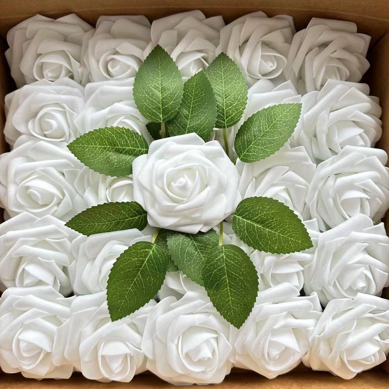  Yiozoi 6 White Silk Rose Artificial Flowers for Wedding Home  Decoration Winter Fake Flowers for Home Decoration Autumn : Home & Kitchen