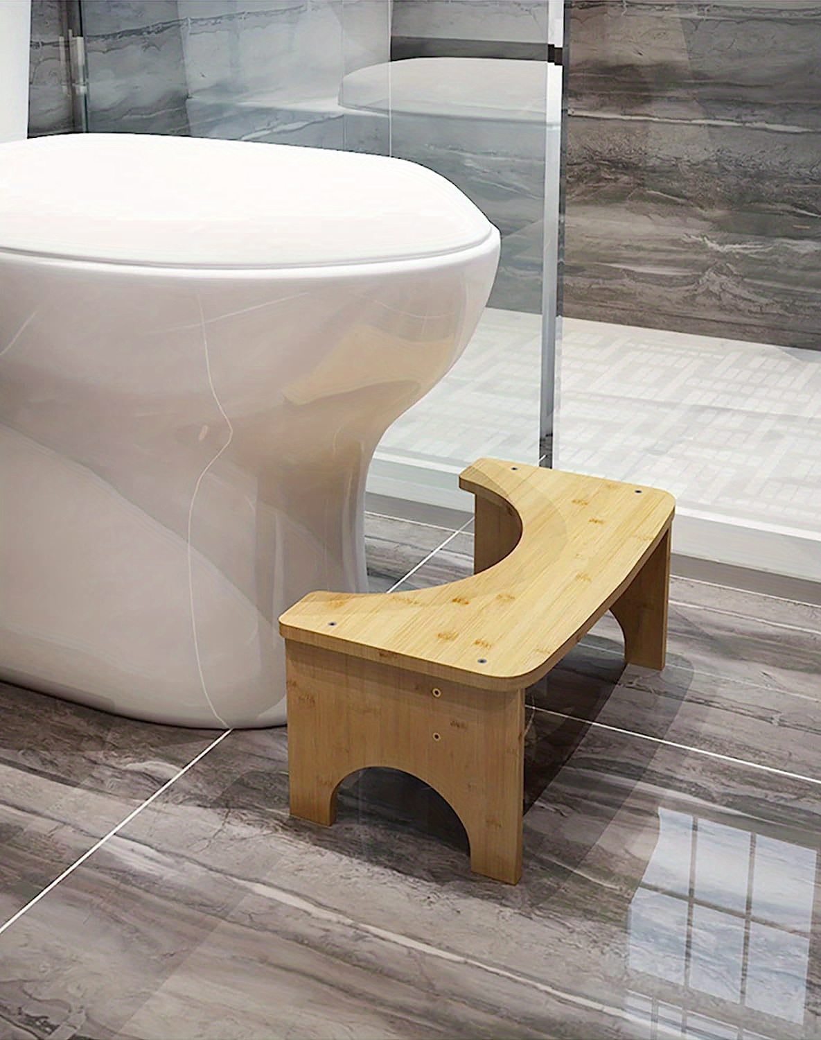 Taburete de baño en madera