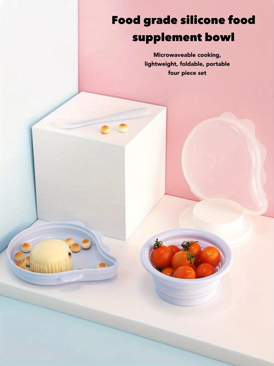 Silicone Baby Food Supplement Box Children's Fruit Baking - Temu