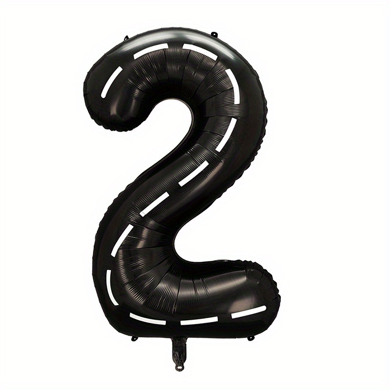 1pc 40-inch American Version White Line Aluminum Film Balloon Birthday Decoration Foil Balloon Party Decoration Graduation Ceremony Wedding Anniversary Shower Supplies Room Decoration