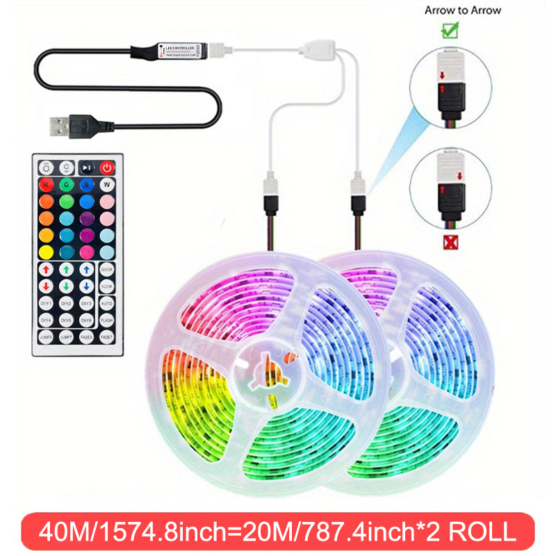 5050 Rgb 100ft Barra Luz Led Cambio Color Sincronizado - Temu Chile