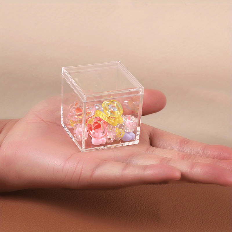 Transparent Storage Box Plastic Box Small PS Storage Box Mini