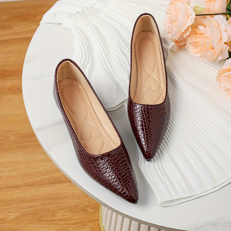 Leather hot sale sole flats