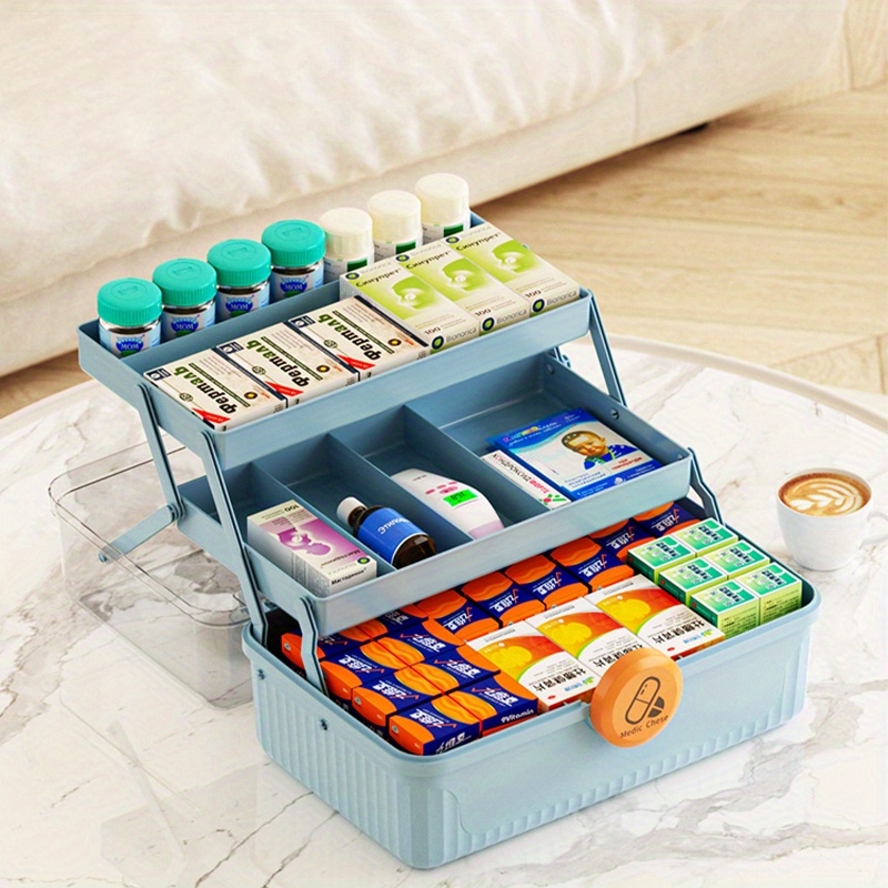 Three layer Multipurpose Storage Box Organizer Folding Tool - Temu