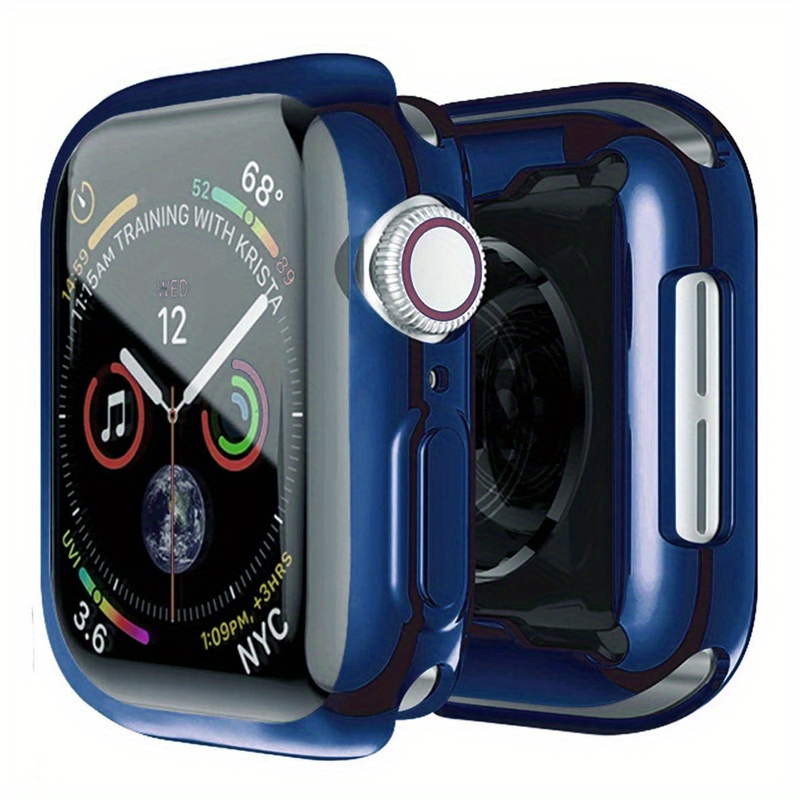 Blue Apple Watch Series 8/7 45mm Case With Screen Protector