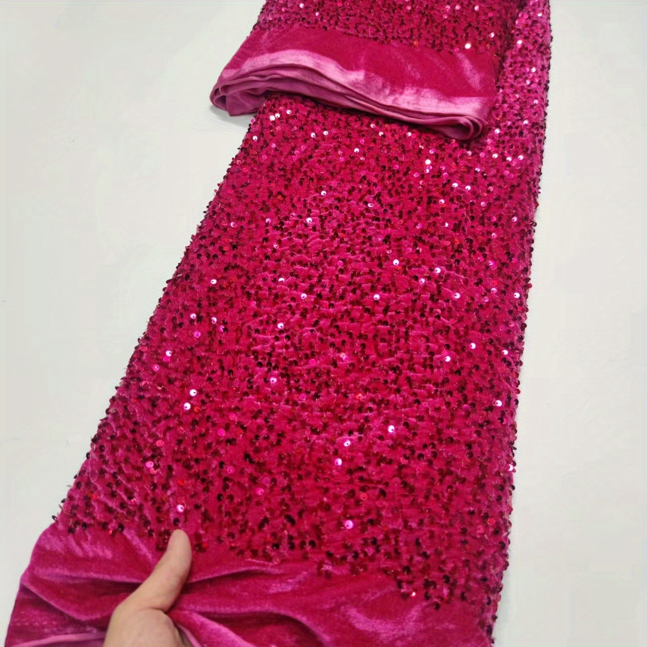 5yards Soft Velvet Embroidery Special Non tumbling Sequin - Temu